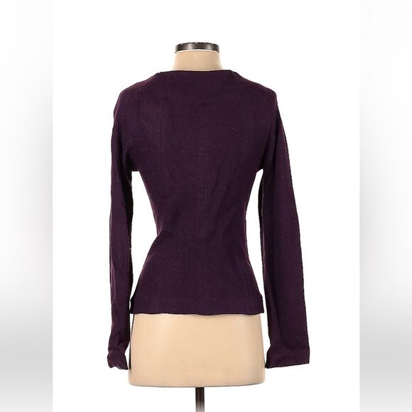 Peppe Pelusa purple moto jacket with metal fringe detail, small - Picture 2 of 11